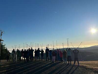 Mraky jsou pod námi.